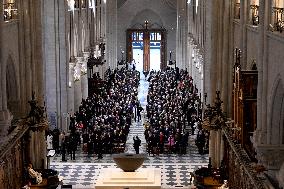 Start Of The First Mass For The Public Notre-Dame Cathedral - Paris