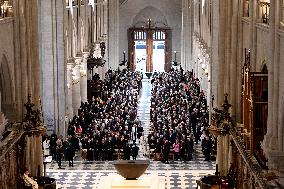 Start Of The First Mass For The Public Notre-Dame Cathedral - Paris