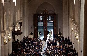 Official Reopening of Notre-Dame de Paris - Inside