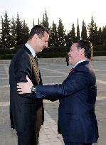 Bashar El Assad meets with King Abdullah II - Damascus