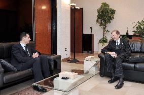 Syrian Bashar El Assad receives Etienne Mougeotte - Damascus