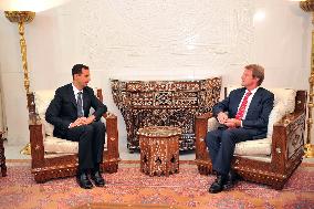 Bashar Al Assad receives Bernard Kouchner - Damascus