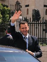 Bashar Al Assad delivers a speech - Damascus