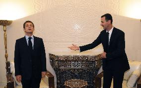 Nicolas Sarkozy in Damascus