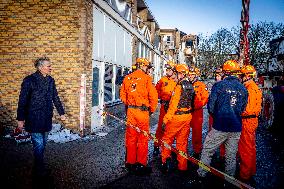 Dick Schoof At Scene Of Explosion - The Hague