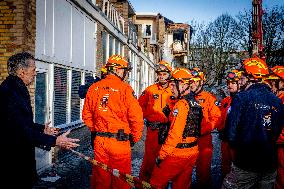 Dick Schoof At Scene Of Explosion - The Hague