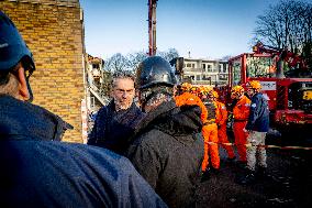 Dick Schoof At Scene Of Explosion - The Hague