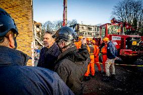 Dick Schoof At Scene Of Explosion - The Hague