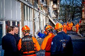 Dick Schoof At Scene Of Explosion - The Hague