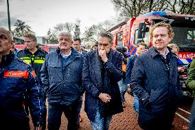 Dick Schoof At Scene Of Explosion - The Hague