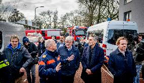 Dick Schoof At Scene Of Explosion - The Hague