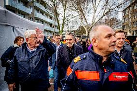 Dick Schoof At Scene Of Explosion - The Hague