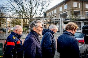 Dick Schoof At Scene Of Explosion - The Hague