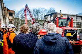 Dick Schoof At Scene Of Explosion - The Hague