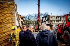 Dick Schoof At Scene Of Explosion - The Hague