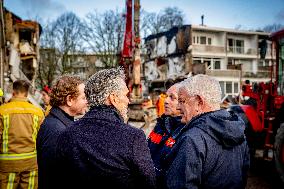 Dick Schoof At Scene Of Explosion - The Hague