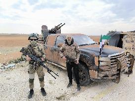 Rebels in Tel Rifaat - Syria