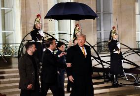 Trump, Macron, Zelensky Meeting - Paris