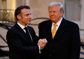 Trump, Macron, Zelensky Meeting - Paris