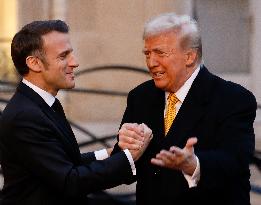 Trump, Macron, Zelensky Meeting - Paris