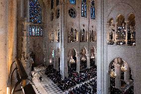 First Mass For The Public Notre-Dame Cathedral - Paris