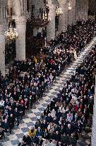 First Mass For The Public Notre-Dame Cathedral - Paris