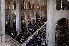 First Mass For The Public Notre-Dame Cathedral - Paris