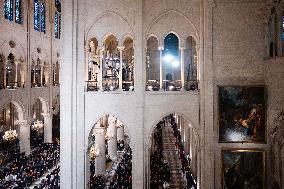 First Mass For The Public Notre-Dame Cathedral - Paris