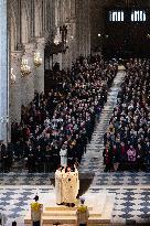 First Mass For The Public Notre-Dame Cathedral - Paris