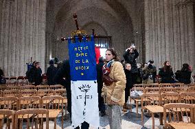 First Mass For The Public Notre-Dame Cathedral - Paris