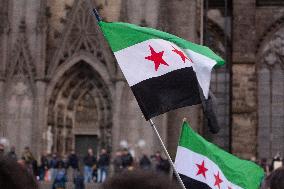 Syria Celebrate In Cologne After Syria Rebels Captured Damascus