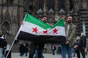 Syria Celebrate In Cologne After Syria Rebels Captured Damascus