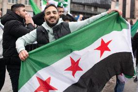 Syria Celebrate In Cologne After Syria Rebels Captured Damascus