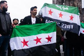 Syria Celebrate In Cologne After Syria Rebels Captured Damascus