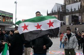 Syria Celebrate In Cologne After Syria Rebels Captured Damascus