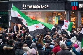 Syria Celebrate In Cologne After Syria Rebels Captured Damascus