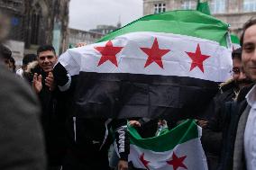 Syria Celebrate In Cologne After Syria Rebels Captured Damascus