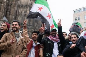 Syria Celebrate In Cologne After Syria Rebels Captured Damascus