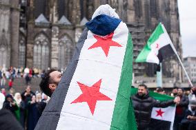 Syria Celebrate In Cologne After Syria Rebels Captured Damascus