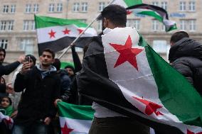 Syria Celebrate In Cologne After Syria Rebels Captured Damascus