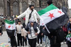 Syria Celebrate In Cologne After Syria Rebels Captured Damascus