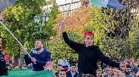 Syrians Celebrating The Fall Of Assad In Athens