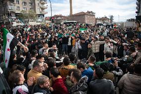 Syrian Refugees Celebrate The Fall Of Bashar Al-Assad In Ankara, Turkey