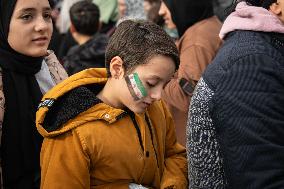 Syrian Refugees Celebrate The Fall Of Bashar Al-Assad In Ankara, Turkey