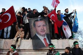 Syrians In Istanbul Celebrate Fall Of Assad Regime