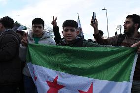 Syrians In Istanbul Celebrate Fall Of Assad Regime