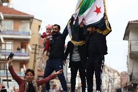 Syrians In Ankara Celebrate Fall Of Assad Regime