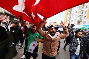 Syrians In Ankara Celebrate Fall Of Assad Regime