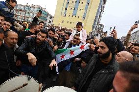 Syrians In Ankara Celebrate Fall Of Assad Regime