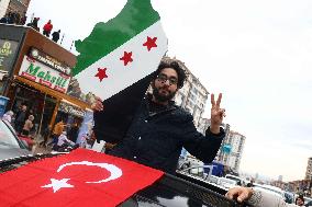 Syrians In Ankara Celebrate Fall Of Assad Regime